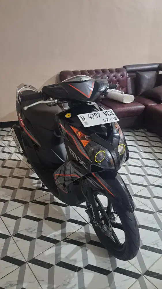 DI JUAL MOTOR YAMAHA MIO SOUL TAHUN 2010 WARNA HITAM,