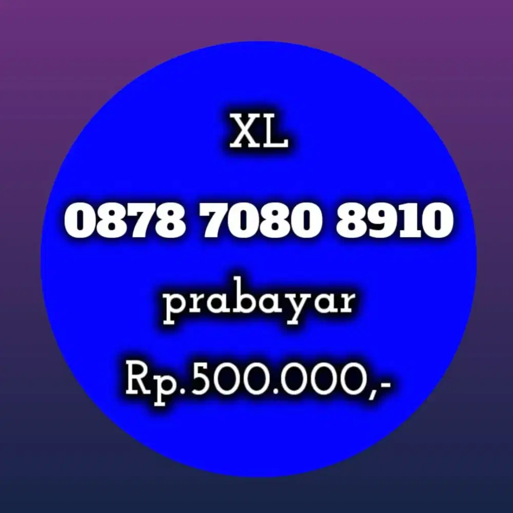 NOMOR CANTIK KOLEKSI XL 7080 8910