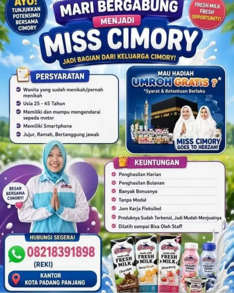 Lowongan Mitra Miss Cimory