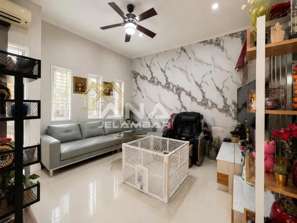 ANA RUMAH FULL FURNISHED UK 5X17M DI KOMPLEK KAVLING POLRI JELAMBAR