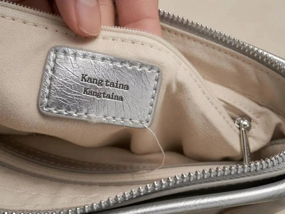 Tas Perempuan Kang Taina Silver Metallic
