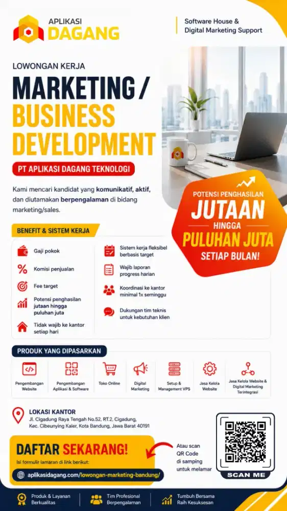 Lowongan Marketing / Business Development Bandung