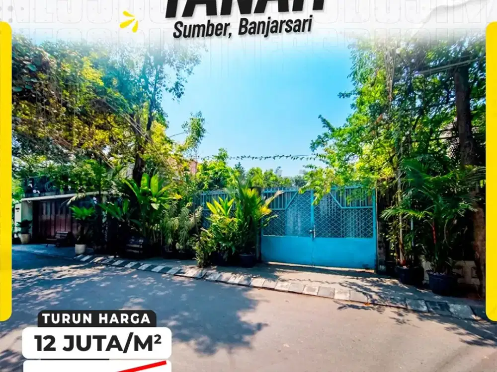 Tanah Pekarangan Premium Jl. Kutai Utara Sumber Banjarsari Surakarta (Kawasan Elit / Dekat Graha Saba Buana & Akses Tol Klodran)