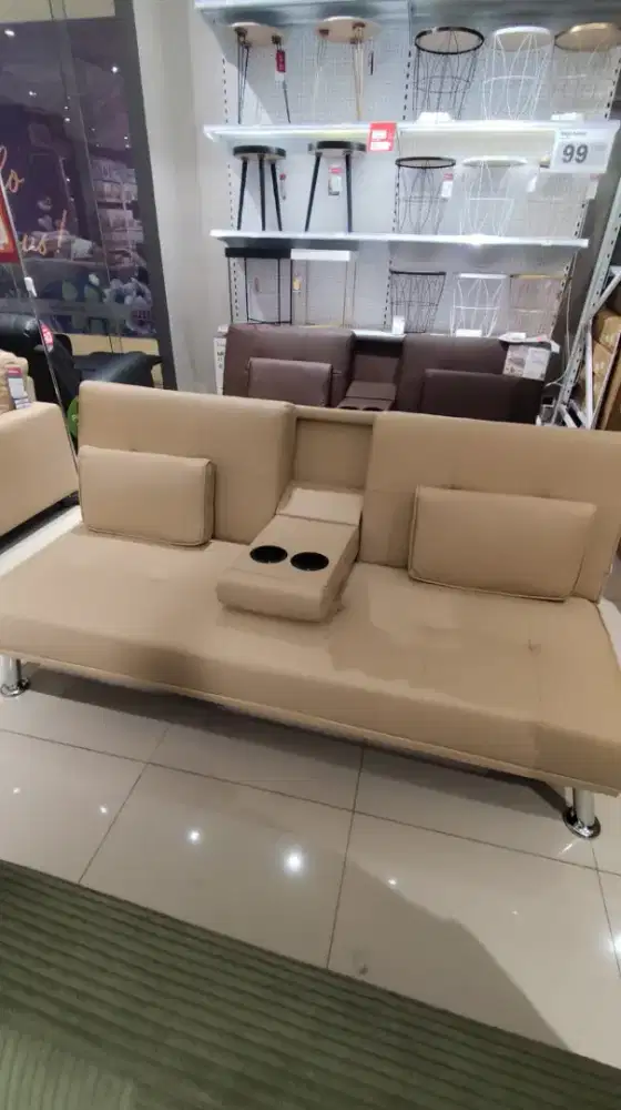 Sofabed merah murah