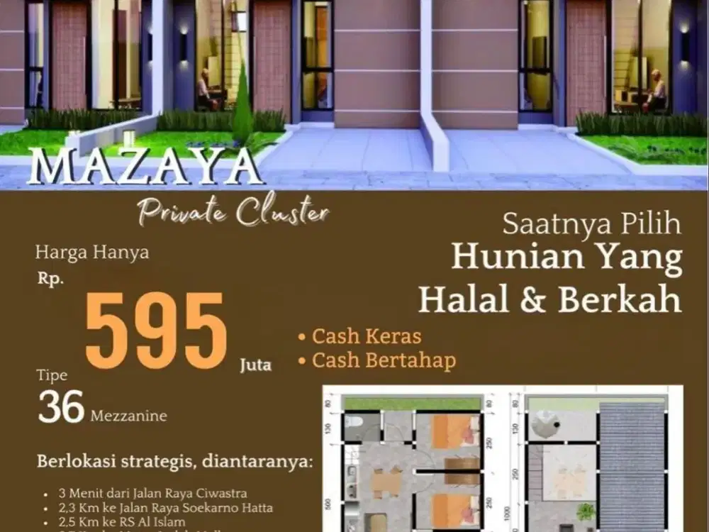 Rumah Baru Private Cluster Margahayu Raya Bandung