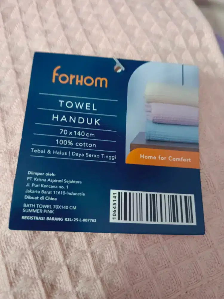 Handuk mandi forhom new