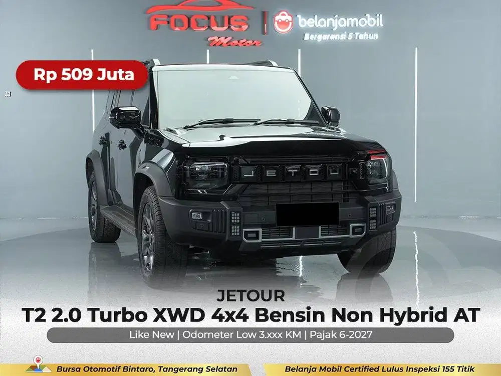 [ 4x4 - KM 3RB ] Jetour T2 T 2 2.0 Turbo Bensin Non Hybrid 2026/2025