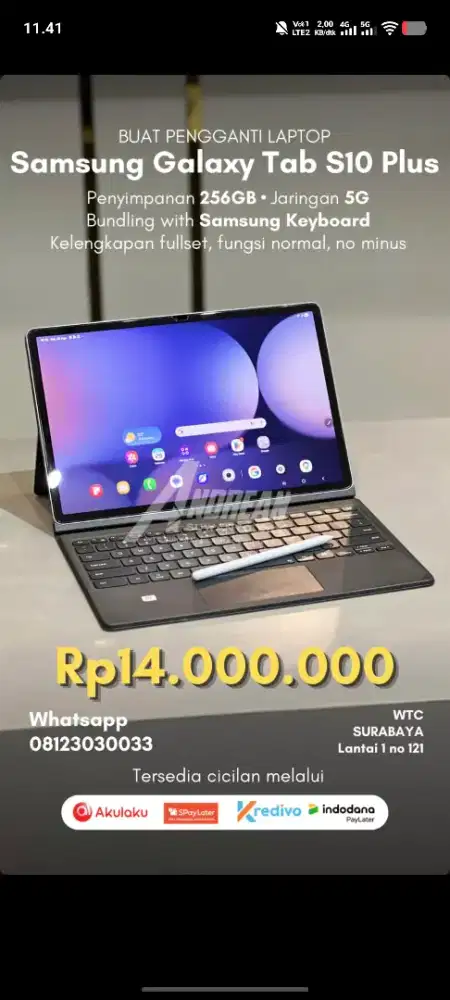 Samsung Tab S10 plus with keyboard