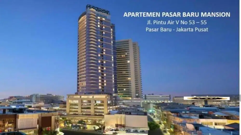 Dijual Apartemen Pasar Baru Mansion