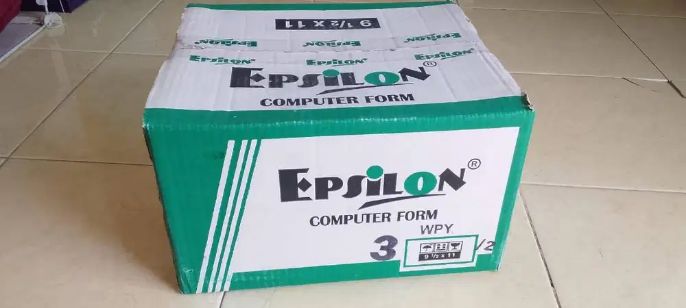Jual Kertas Continuous Form Epsilon 3 Ply 9 1/2 x 11 Masih Bagus