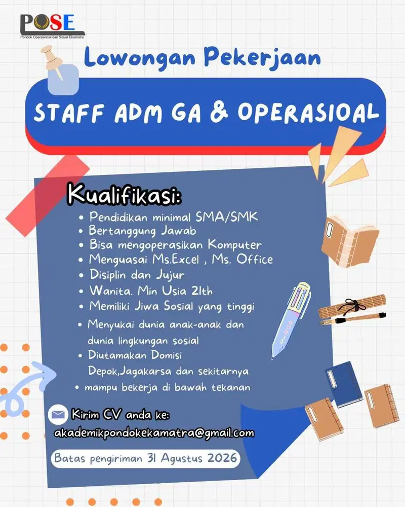 Staff Operasional Yayasan