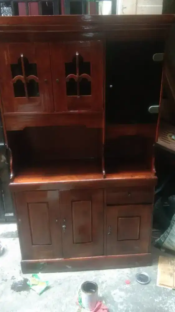 Lemari/buffet kayu jati asli 100%