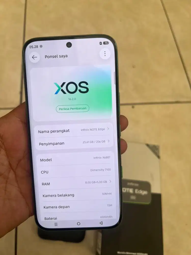 Infinix note egde 8/256