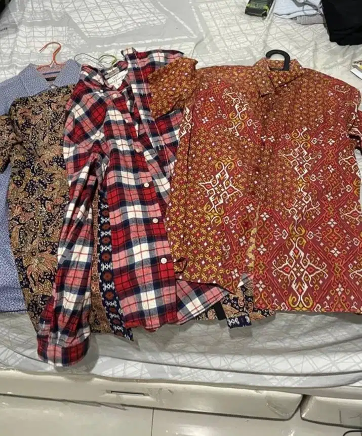 Baju Preloved Batik Lengan Panjang