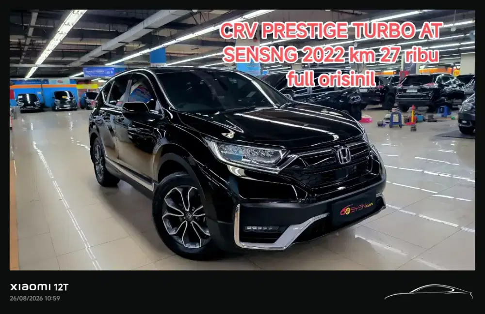 km 27 ribu HONDA CRV PRESTIGE TURBO SENSING AT 2022 ISTIMEWA