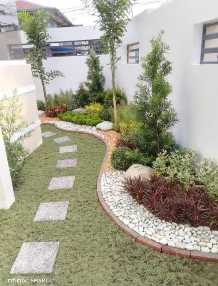 Jasa pembuatan taman minimalis taman kering