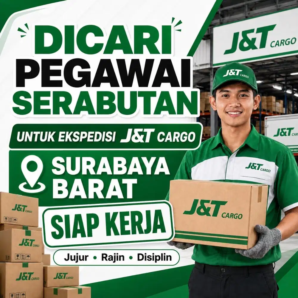 DIBUTUHKAN SEGERA – 1 KARYAWAN LAKI-LAKI