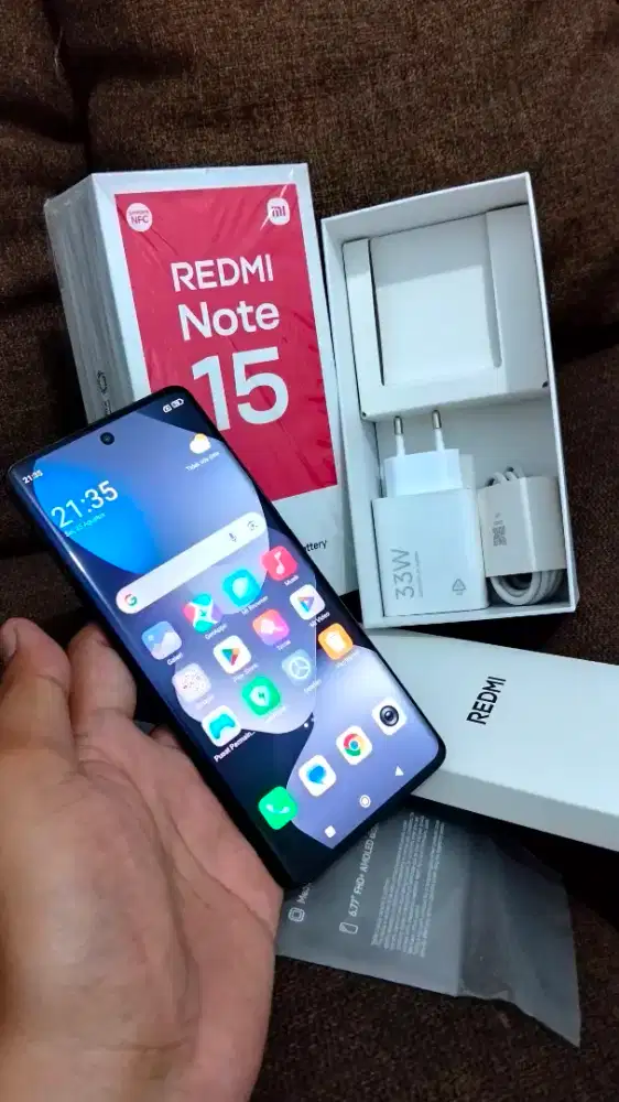 Xiaomi redmi note 15 8+4/128 FULLSET RESMI MULUS BANGET