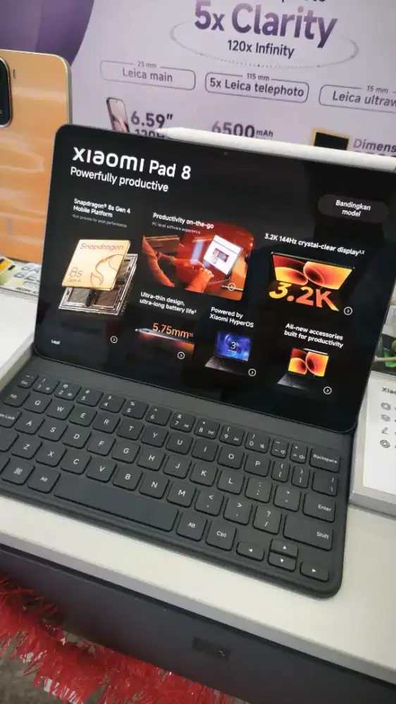 Readyy Xiaomi Pad 8(include keyboard).Cicilan syarat KTP saja.