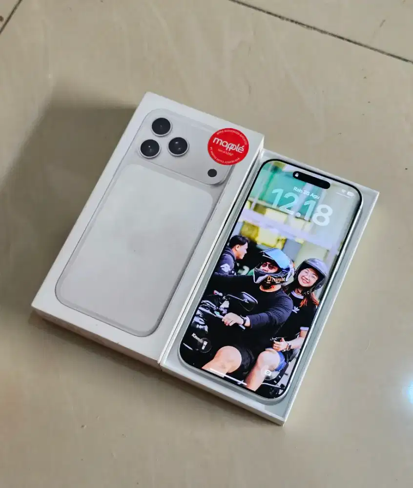 Garansi on! IPHONE 17 PROMAX 256 GB SILVER Mapple Ip I phone pro max