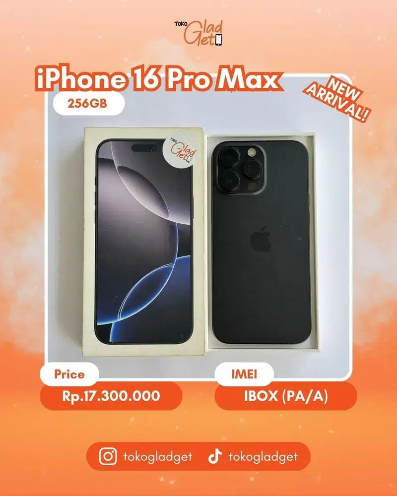 iPhone 16 Promax 256 Gb ex IBOX