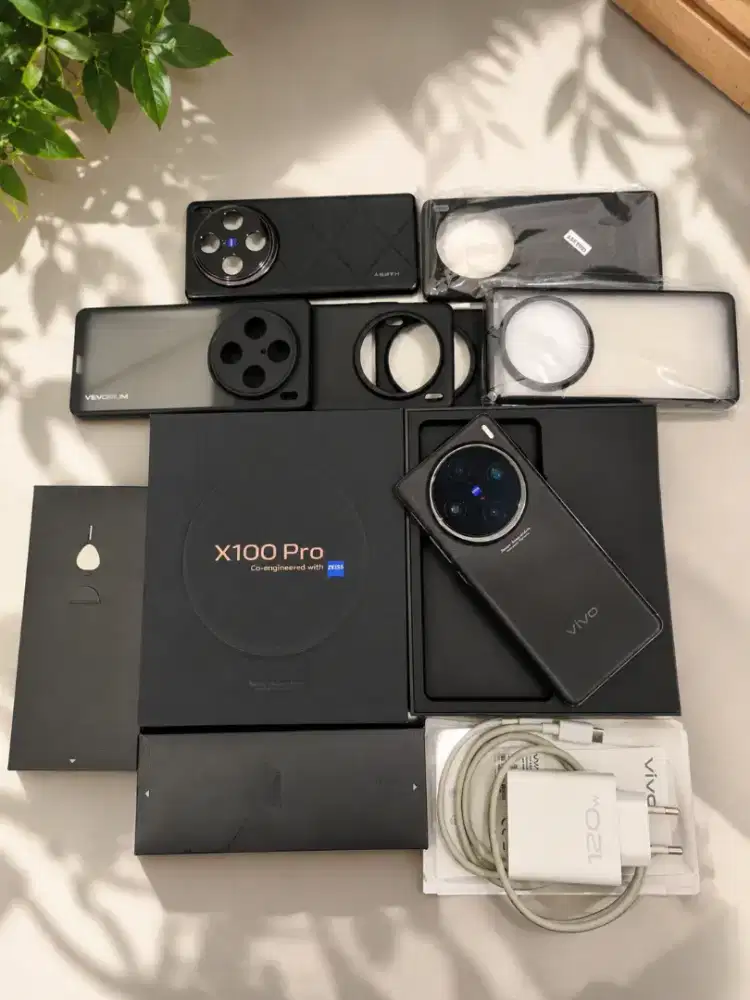 Vivo X100 Pro 16/512 Asteroid Black Fullset + Banyak Case!