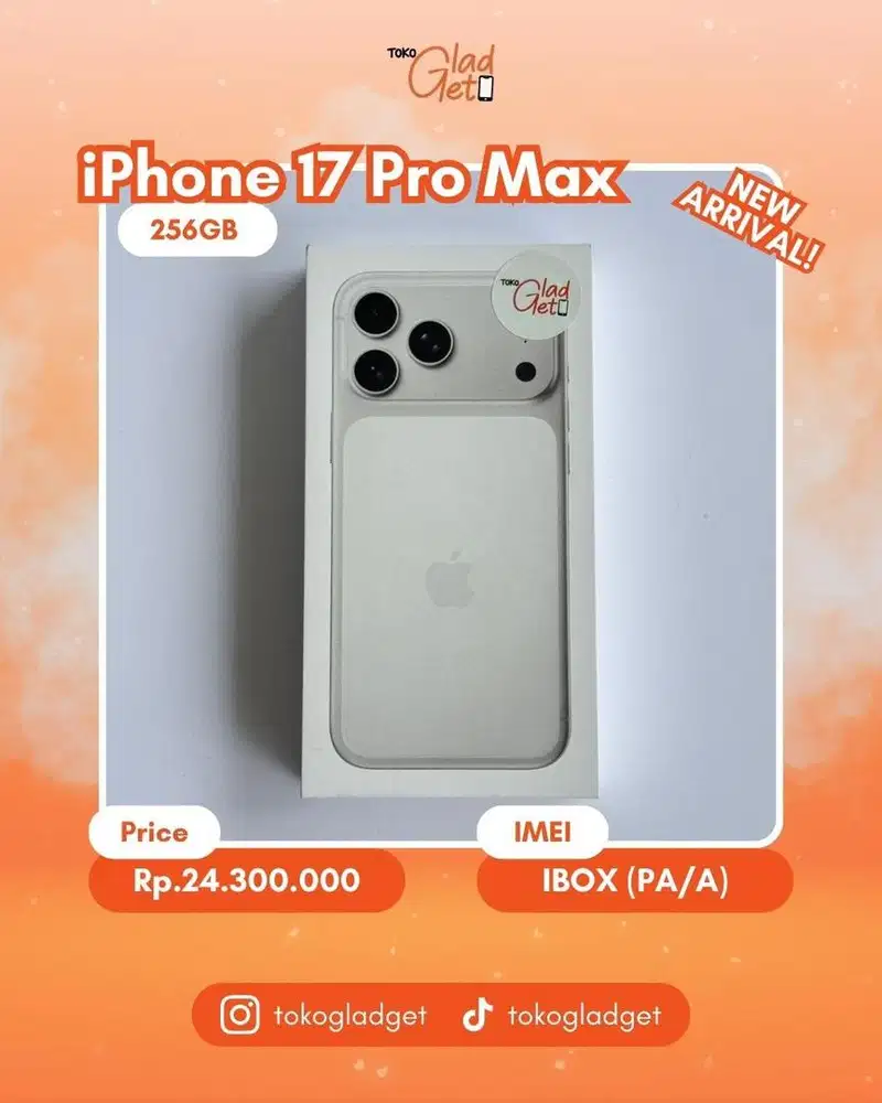 iPhone 17 Promax 256 Gb (SEGEL) IBOX
