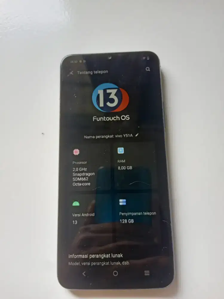 Jual vivo y51A ram 8/128 normal