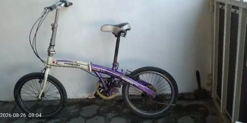Jual sepeda lipat PHOENIX warna ungu