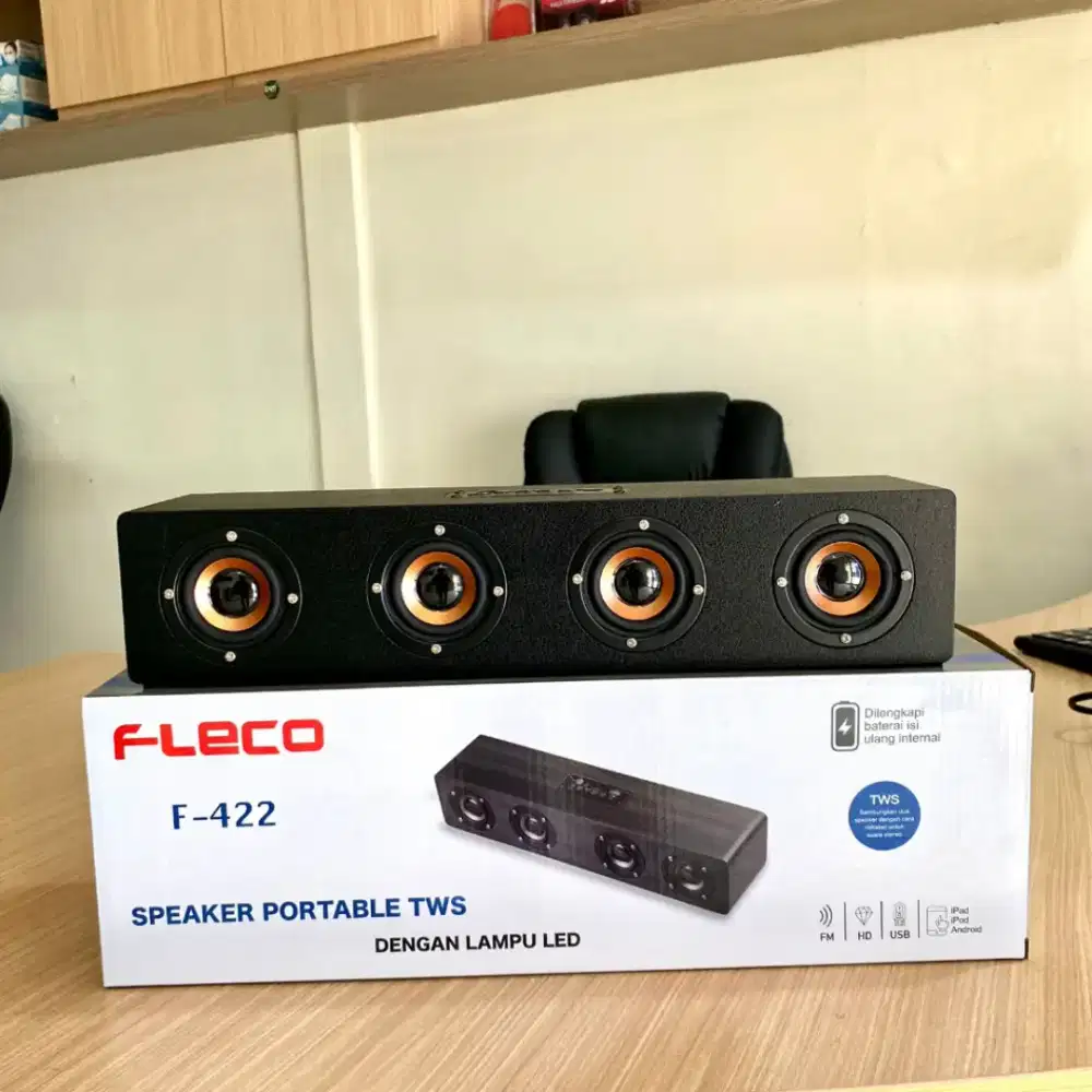 Soundbar Speaker Bluetooth Fleco F-422 baru Seminggu muluss