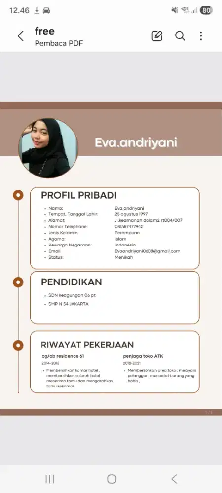 Care griver, bersih bersih