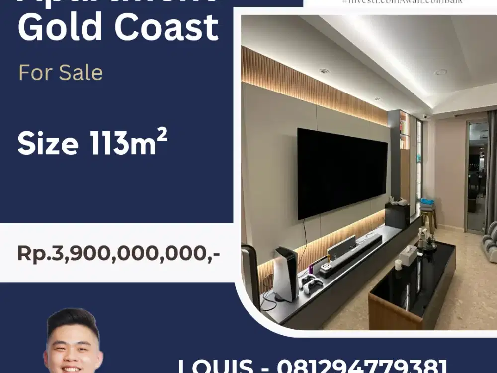 JUAL APARTMENT GOLD COAST UNIT TERAWAT 113m²