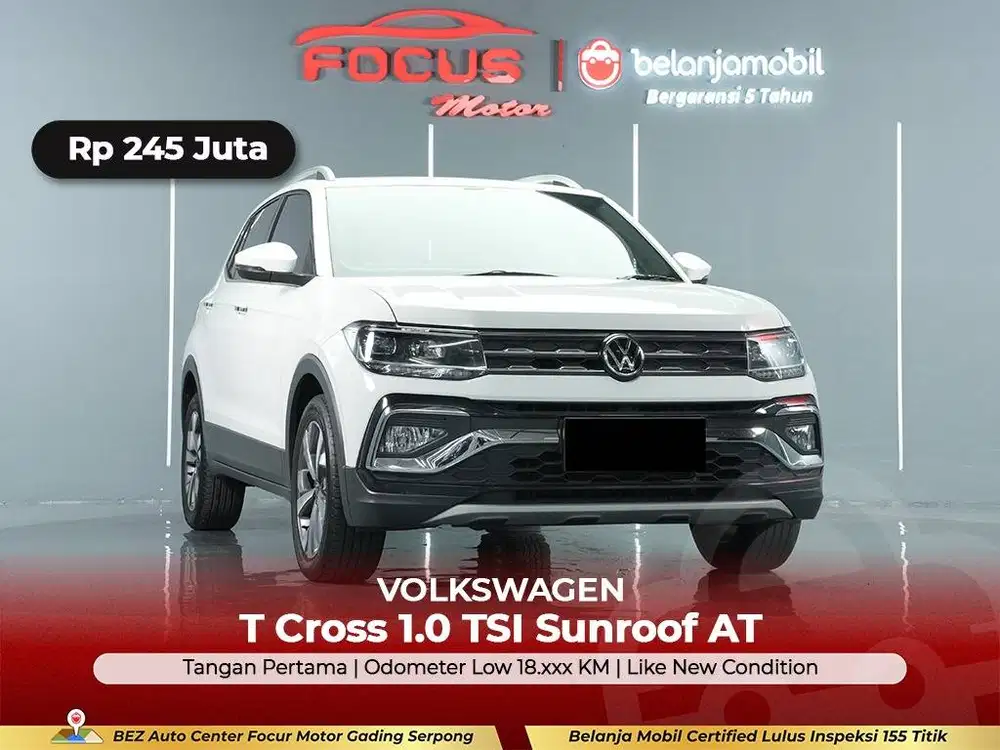[ LOW KM 18RB ] Volkswagen VW T-Cross T Cross 1.0 Sunroof 2024/2025