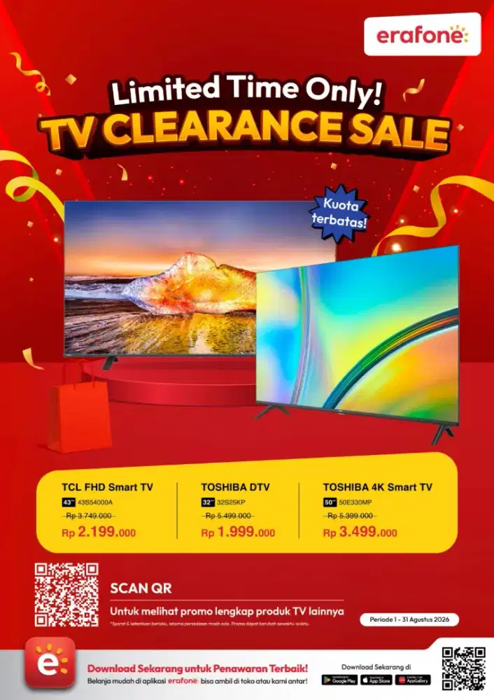 TV CLEARANCE SALE DI ERAFONE
