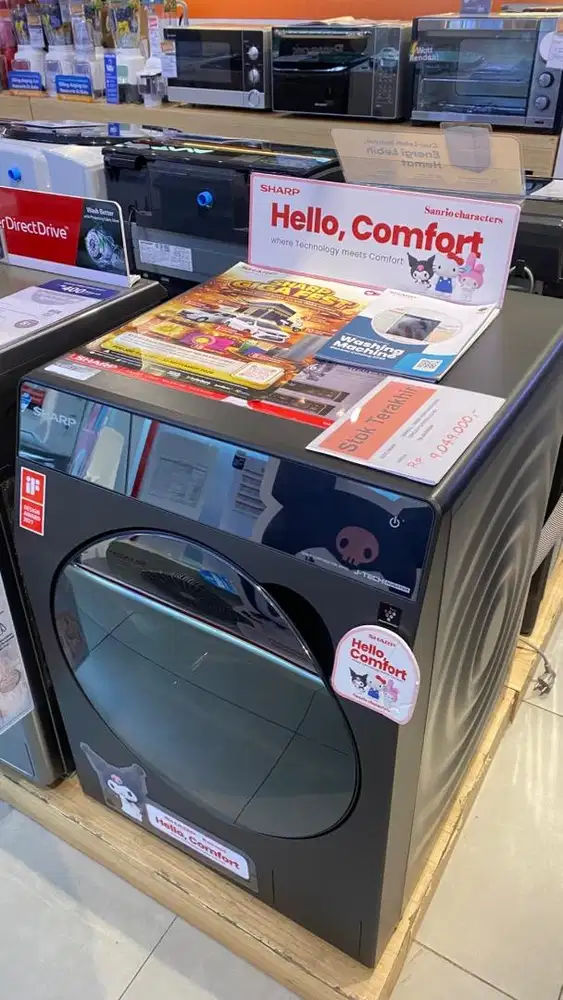 SHARP MESIN CUCI FRONT LOADING 10,5kg
