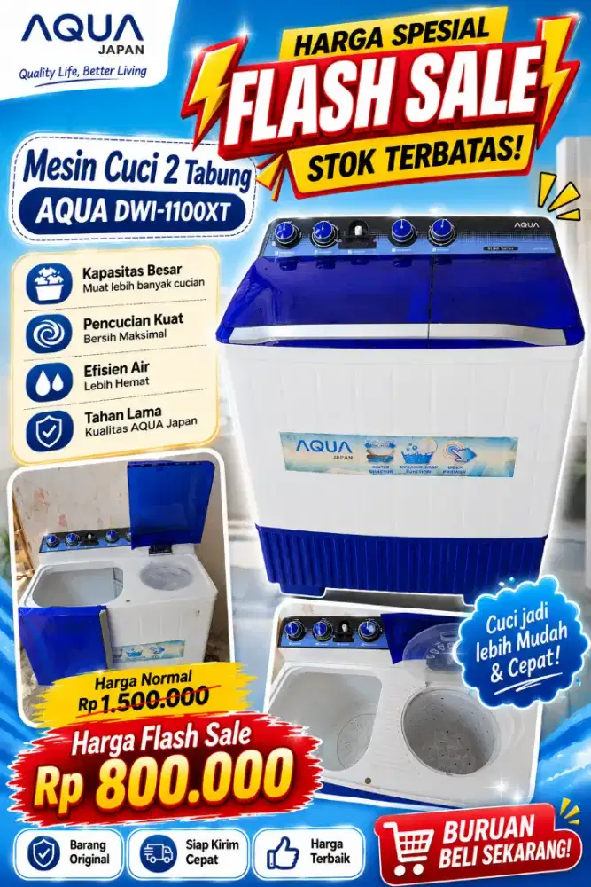 Mesin cuci 2 tabung
