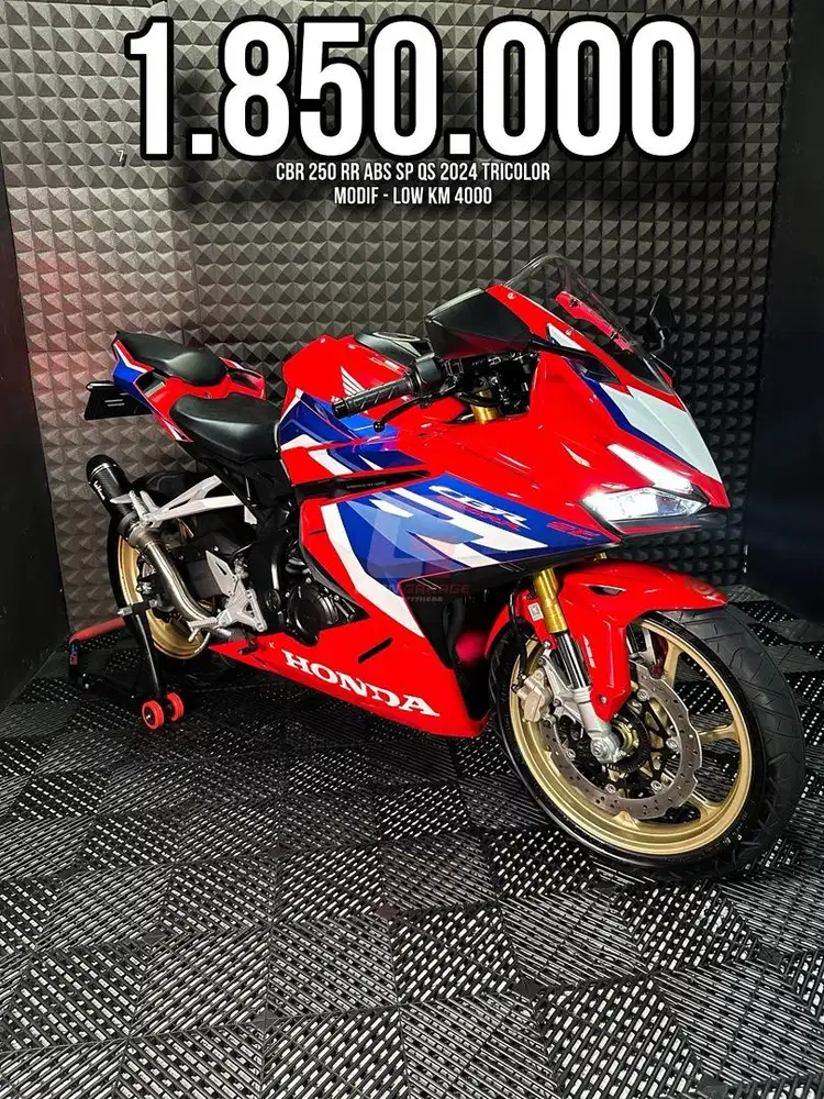 CBR 250 RR OR CBR 250RR ABS SP QS TRICOLOR 2024 LOW KM 4XXX MODIF BRO