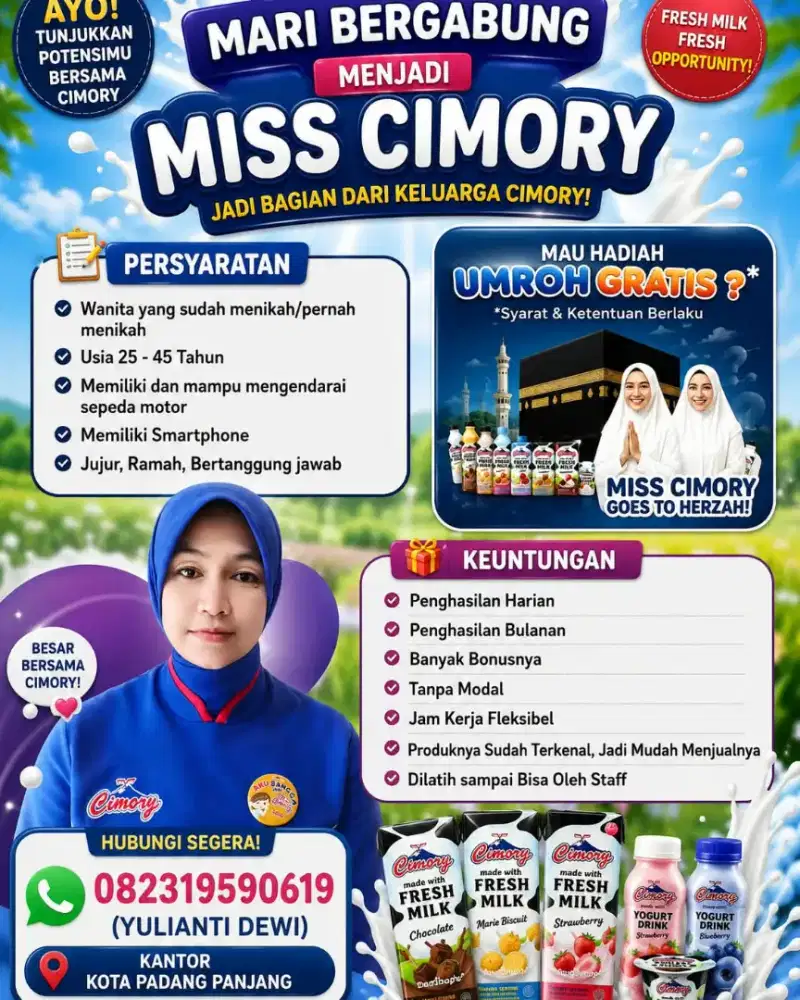 Lowongan Mitra Miss Cimory
