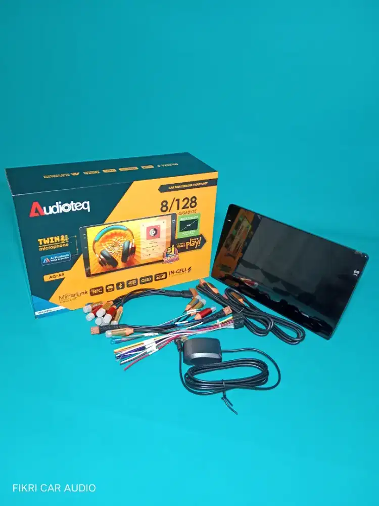 Head Unit Android Audioteq AQ-A9 9 8GB/128GB OS14 Carplay QLED NFC