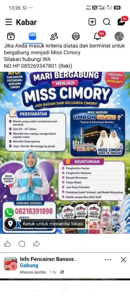 Lowongan pekerjaan cimory