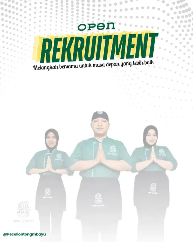 Dibuka lowongan pekerjaan