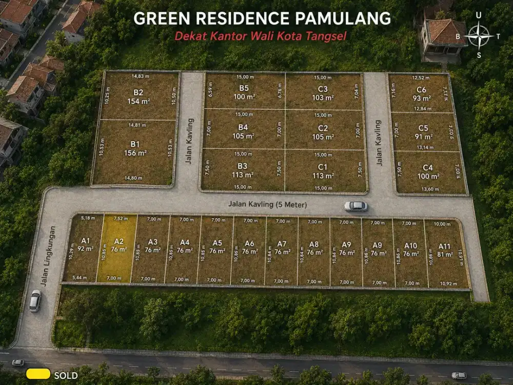 Dekat Pintu Tol & Stasiun Rawa Buntu. Tanah Kavling Hunian & Invest Tangsel