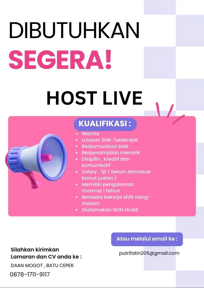 DI BUTUHKAN SEGERA LIVE STREAMING