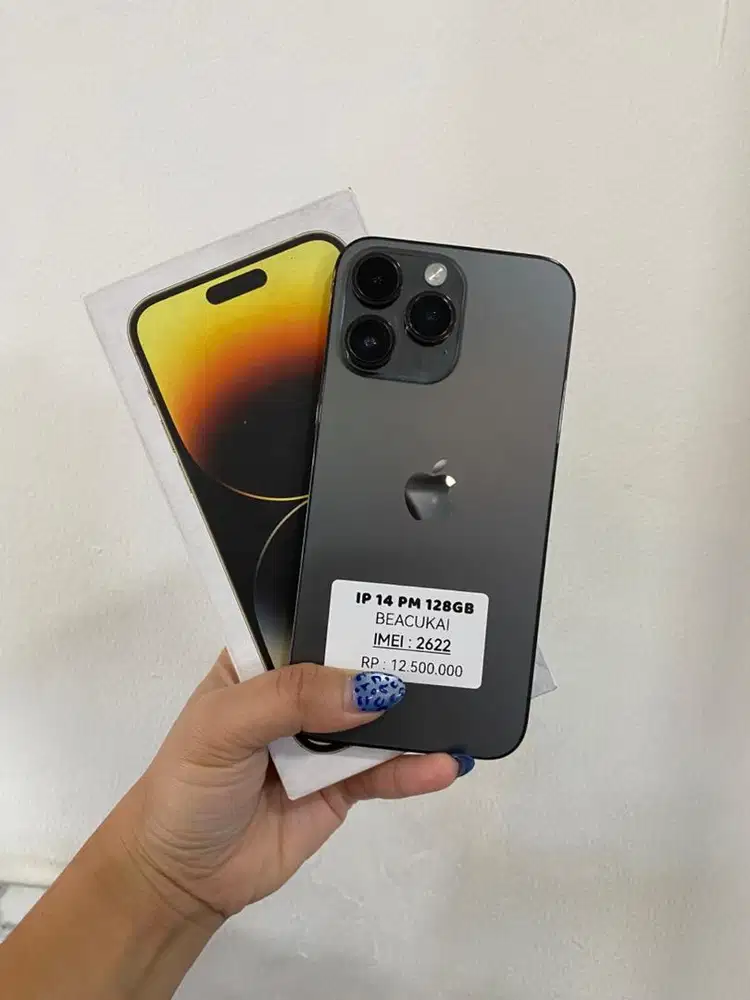 IPHONE 14 PM 128GB BEACUKAI FULLSET TERIMA TT KREDIT SERVIS