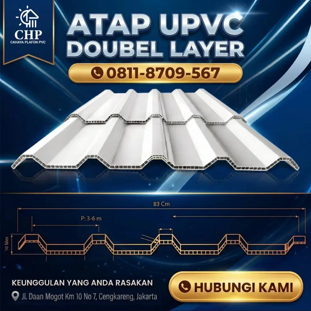Premium Atap UPVC Double Layer