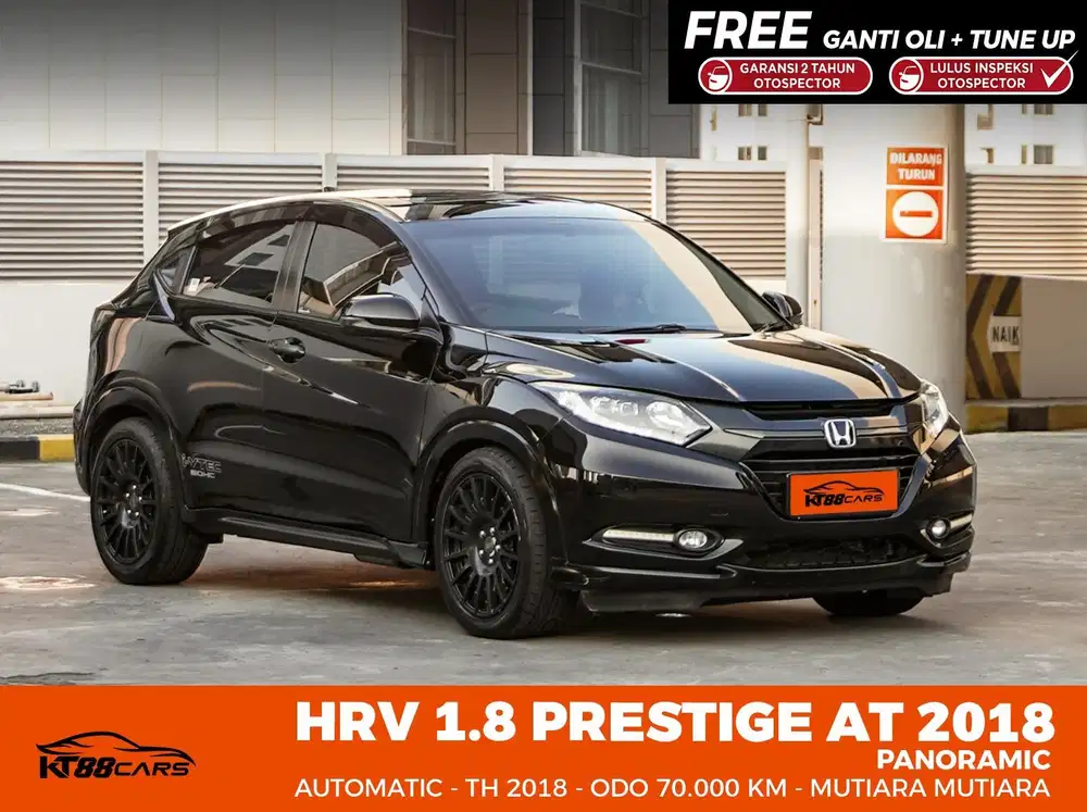 [BERGARANSI] HONDA HRV PRESTIGE 1.8 MATIC SUNROOF TAHUN 2018 HITAM