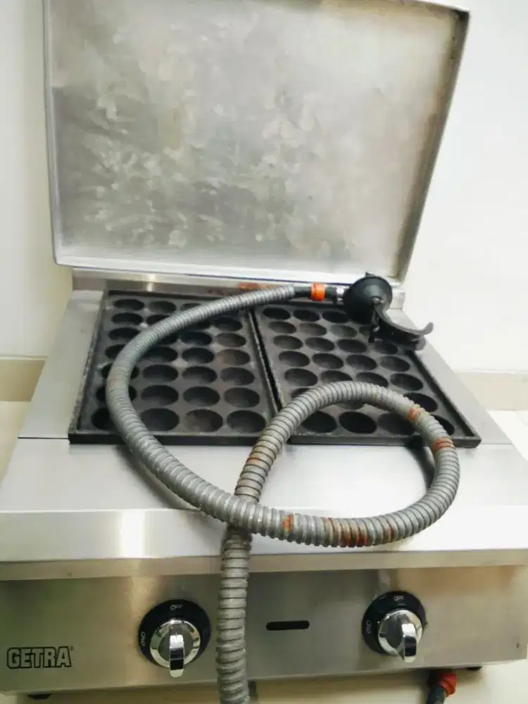Kompor / Mesin Takoyaki Gas GETRA 2 Tungku (56 Lubang)