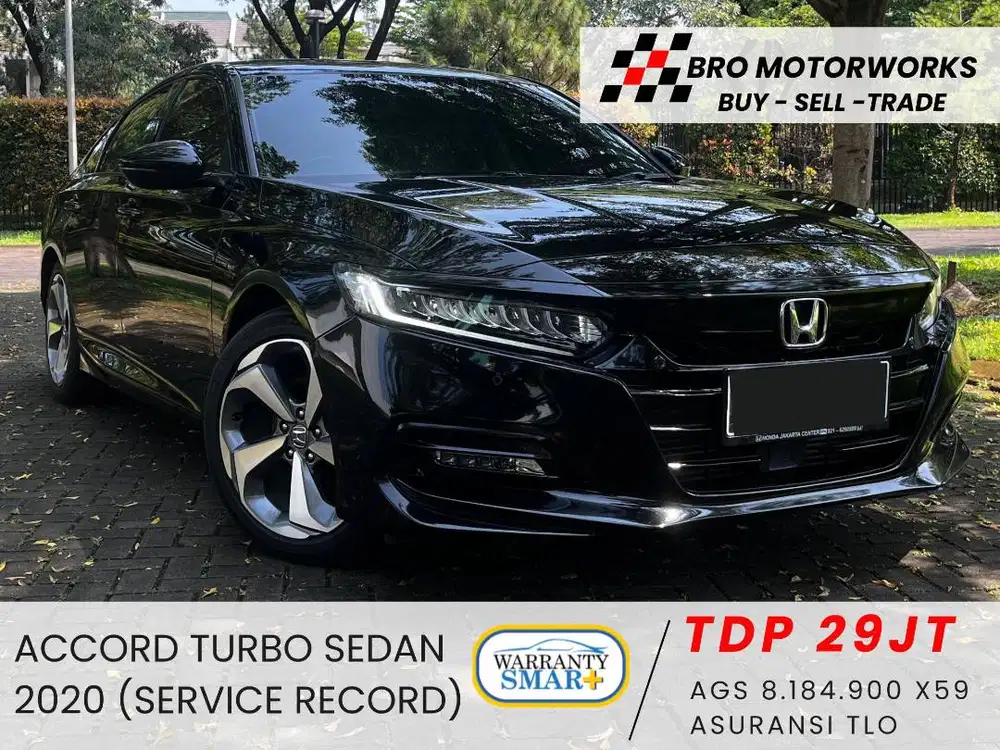 (TDP 29jt) HONDA ACCORD TURBO 2020, ACCORD 2019, SERVICE RECORD