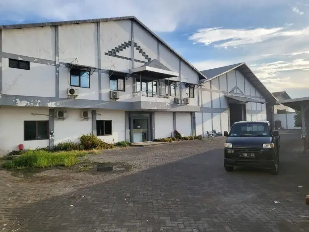 Gudang Ex Pabrik Cerme Gresik*Ada Mess Karyawan*Listrik 197.000 Va