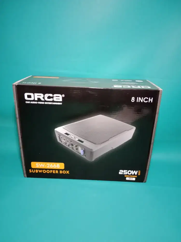Ples Pasang Subwoofer Kolong Aktip Bawah Jox ORCA seri SW-2668 8 250W